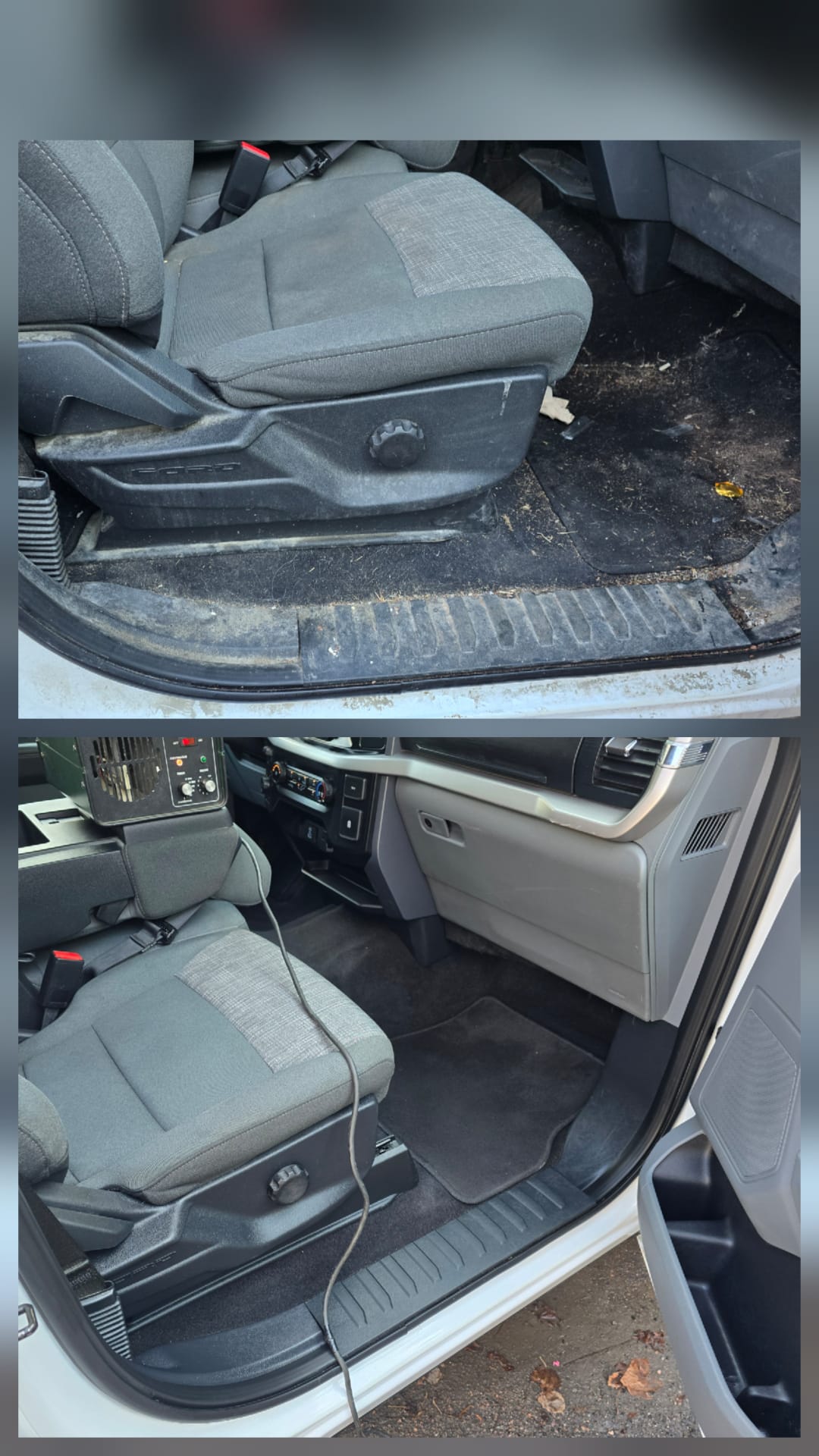 Car exterior before paint correction showing swirl marks and scratches